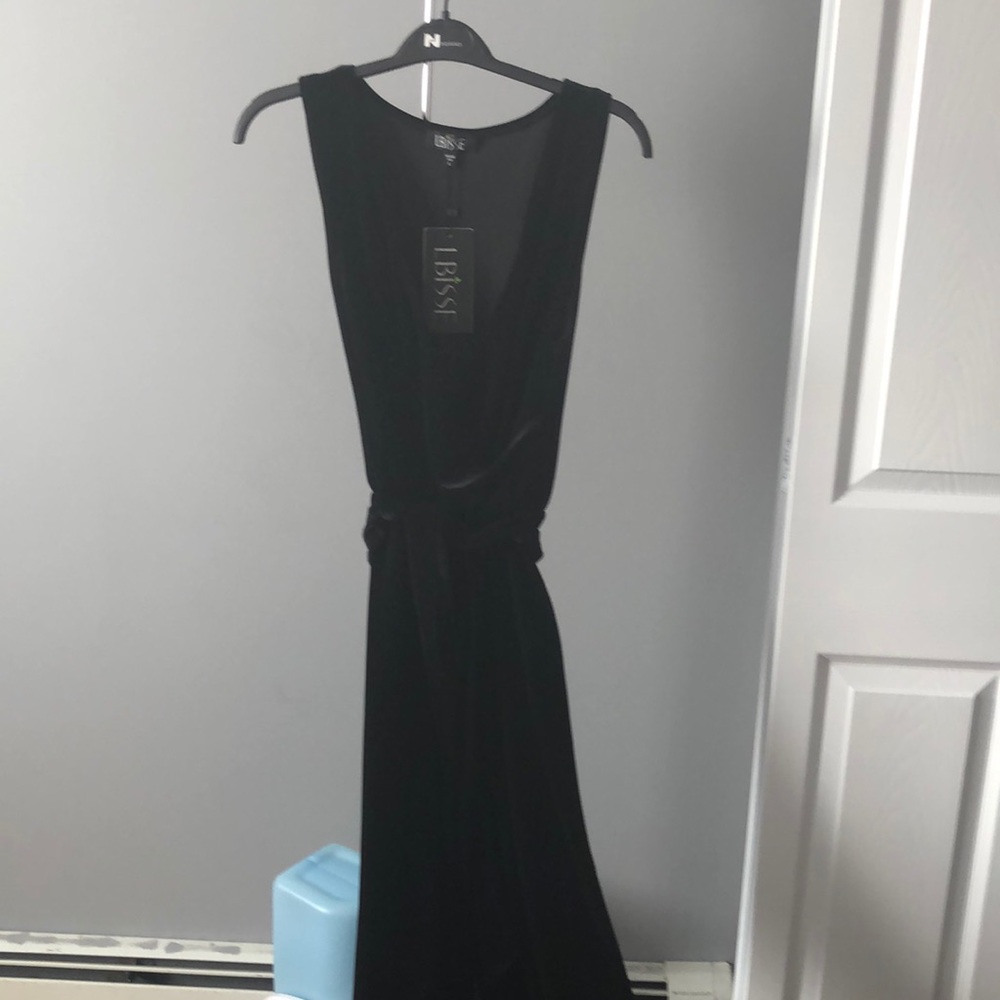 Jumpsuit blk velvet